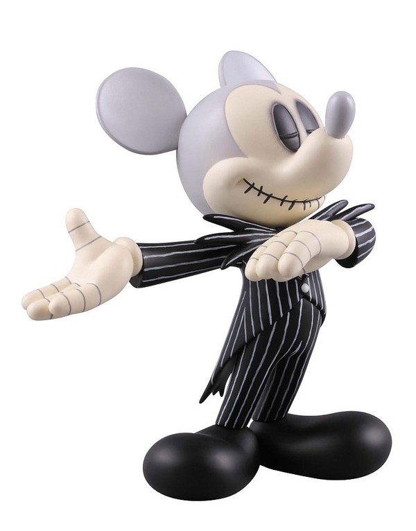 Mickey Mouse (Jack Skellington), Disney, The Nightmare Before Christmas, Medicom Toy, Pre-Painted, 4530956151489